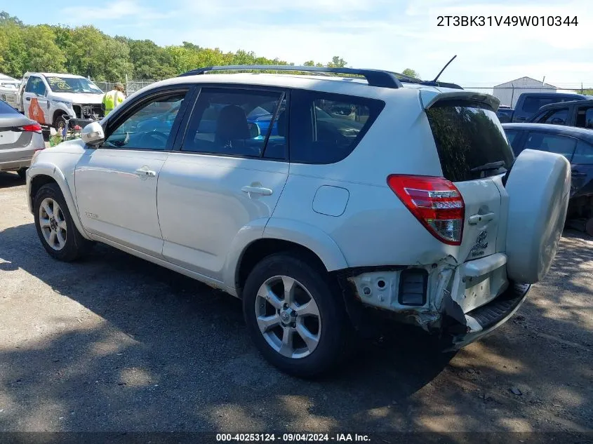 2009 Toyota Rav4 Limited V6 VIN: 2T3BK31V49W010344 Lot: 40253124