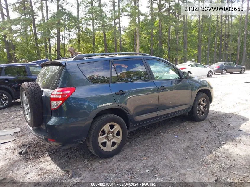 2T3ZF33V99W003650 2009 Toyota Rav4