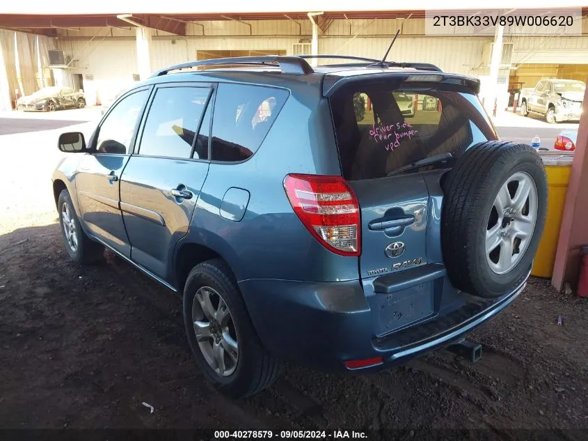 2009 Toyota Rav4 VIN: 2T3BK33V89W006620 Lot: 40278579