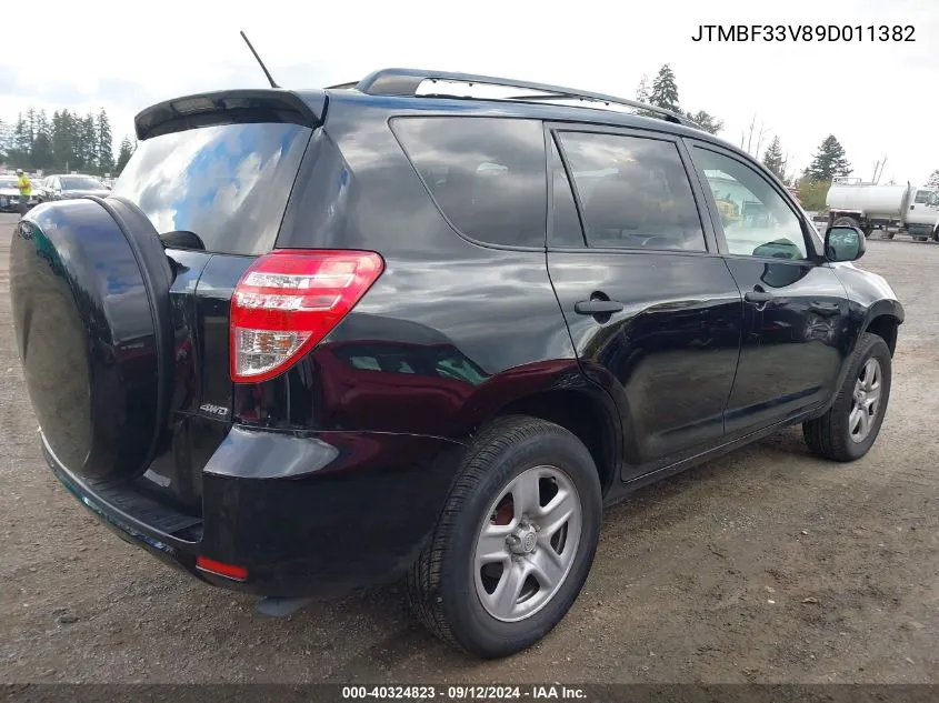 2009 Toyota Rav4 VIN: JTMBF33V89D011382 Lot: 40324823