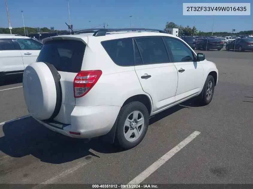 2T3ZF33V49W016435 2009 Toyota Rav4