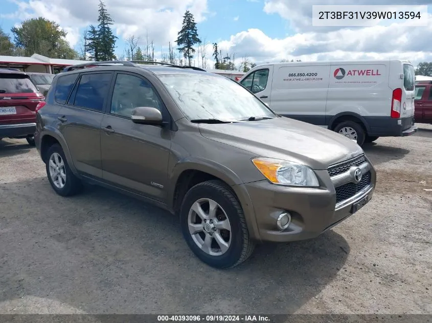 2009 Toyota Rav4 Limited VIN: 2T3BF31V39W013594 Lot: 40393096