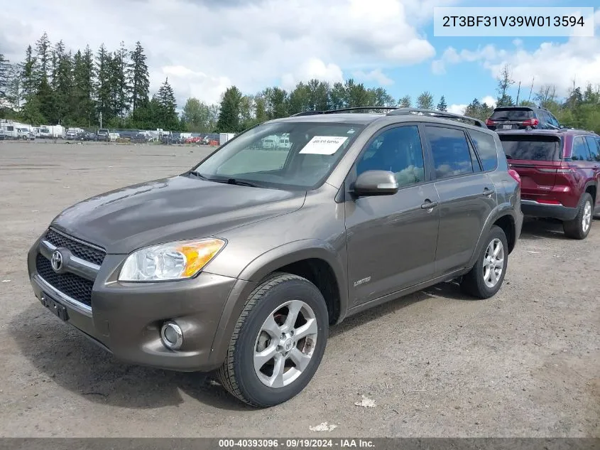 2009 Toyota Rav4 Limited VIN: 2T3BF31V39W013594 Lot: 40393096