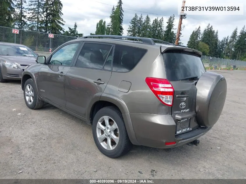 2T3BF31V39W013594 2009 Toyota Rav4 Limited