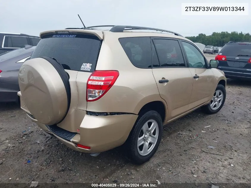 2009 Toyota Rav4 VIN: 2T3ZF33V89W013344 Lot: 40405029