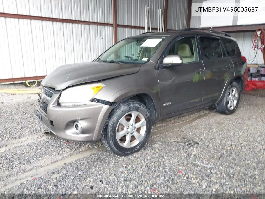 2009 Toyota Rav4 Limited VIN: JTMBF31V495005687 Lot: 40455403