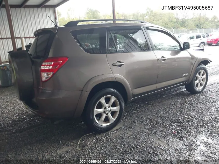 2009 Toyota Rav4 Limited VIN: JTMBF31V495005687 Lot: 40455403