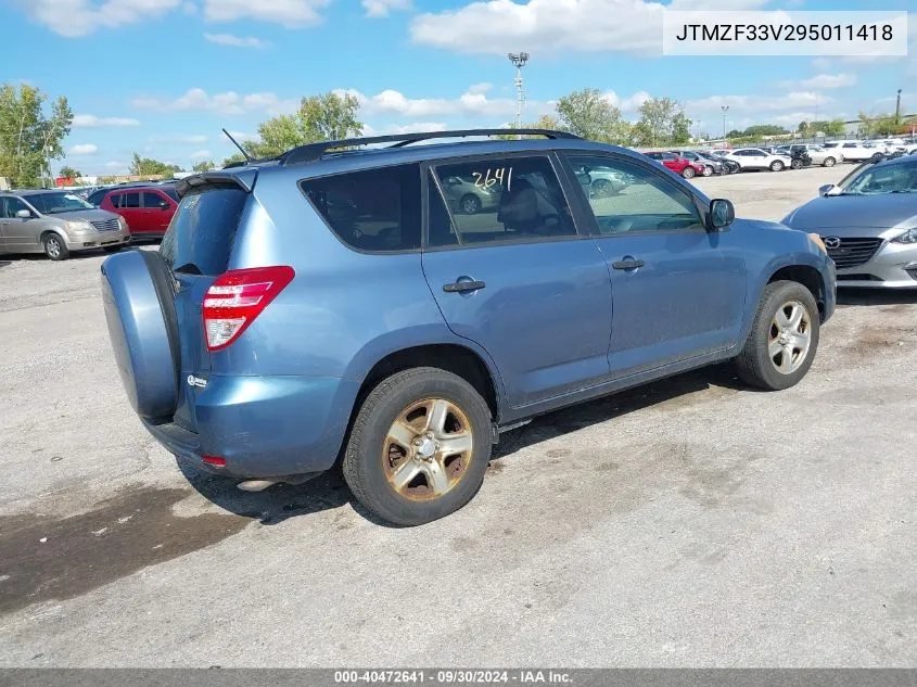 2009 Toyota Rav4 VIN: JTMZF33V295011418 Lot: 40472641