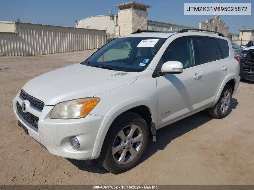 2009 Toyota Rav4 Limited VIN: JTMZK31V895025872 Lot: 40617052