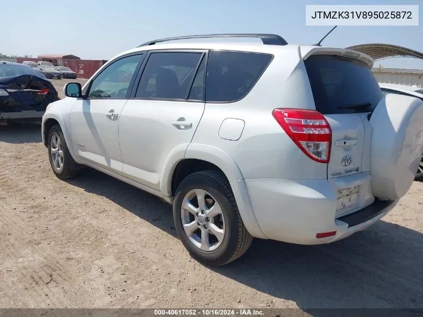 2009 Toyota Rav4 Limited VIN: JTMZK31V895025872 Lot: 40617052