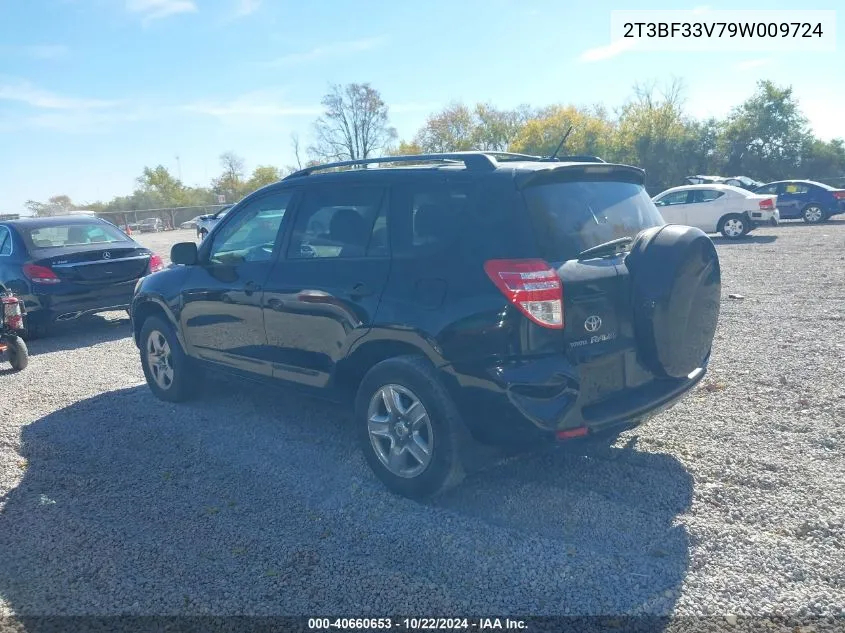 2009 Toyota Rav4 VIN: 2T3BF33V79W009724 Lot: 40660653