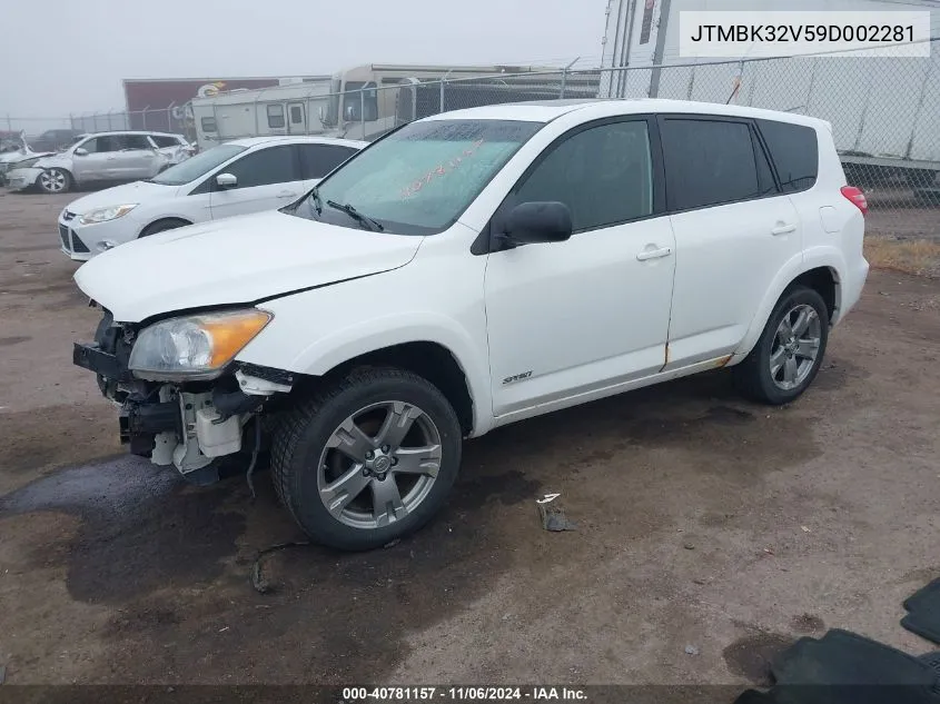 2009 Toyota Rav4 Sport V6 VIN: JTMBK32V59D002281 Lot: 40781157