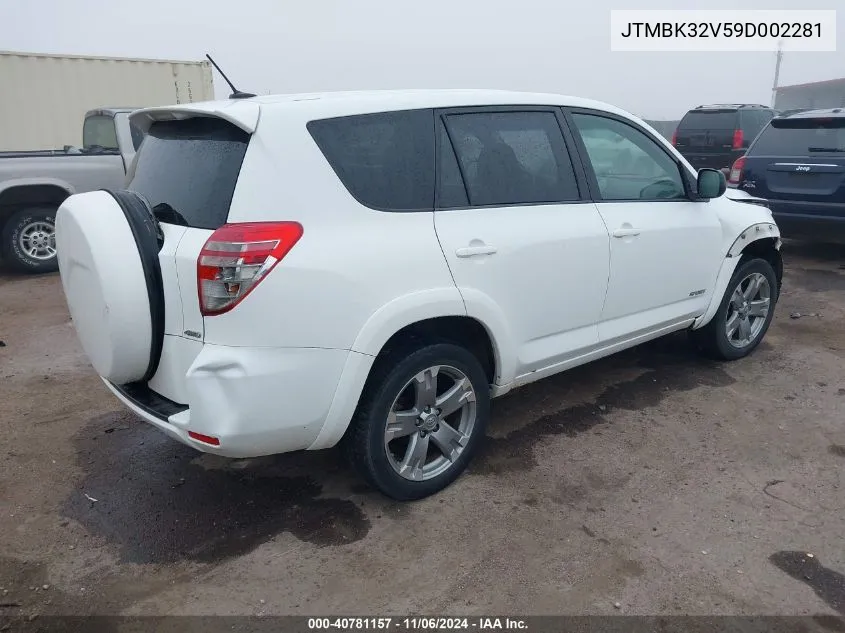 2009 Toyota Rav4 Sport V6 VIN: JTMBK32V59D002281 Lot: 40781157