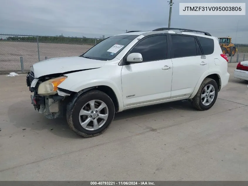 2009 Toyota Rav4 Limited VIN: JTMZF31V095003806 Lot: 40793221