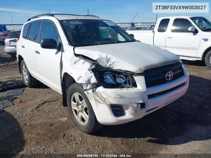 2009 Toyota Rav4 VIN: 2T3BF33VX9W003027 Lot: 40856794