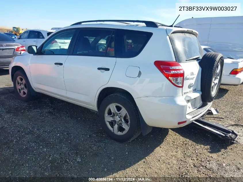 2009 Toyota Rav4 VIN: 2T3BF33VX9W003027 Lot: 40856794