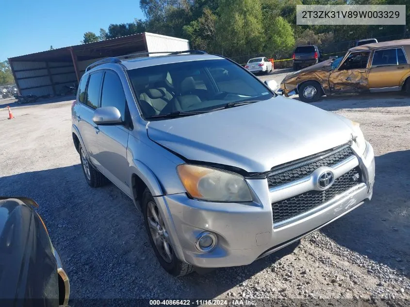 2009 Toyota Rav4 Limited VIN: 2T3ZK31V89W003329 Lot: 40866422