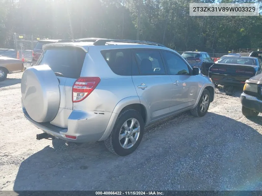 2009 Toyota Rav4 Limited VIN: 2T3ZK31V89W003329 Lot: 40866422