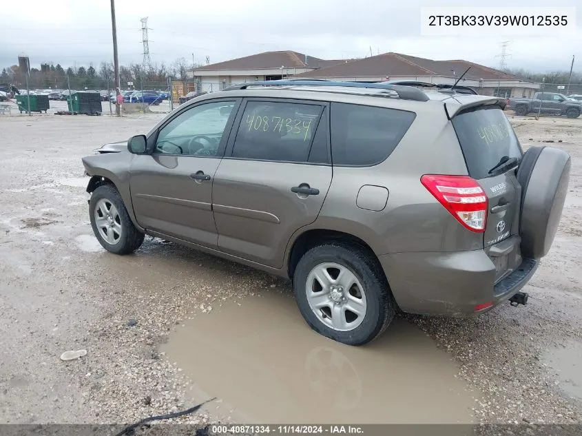 2009 Toyota Rav4 Base V6 VIN: 2T3BK33V39W012535 Lot: 40871334