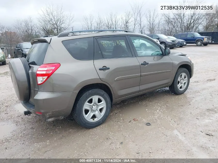 2009 Toyota Rav4 Base V6 VIN: 2T3BK33V39W012535 Lot: 40871334