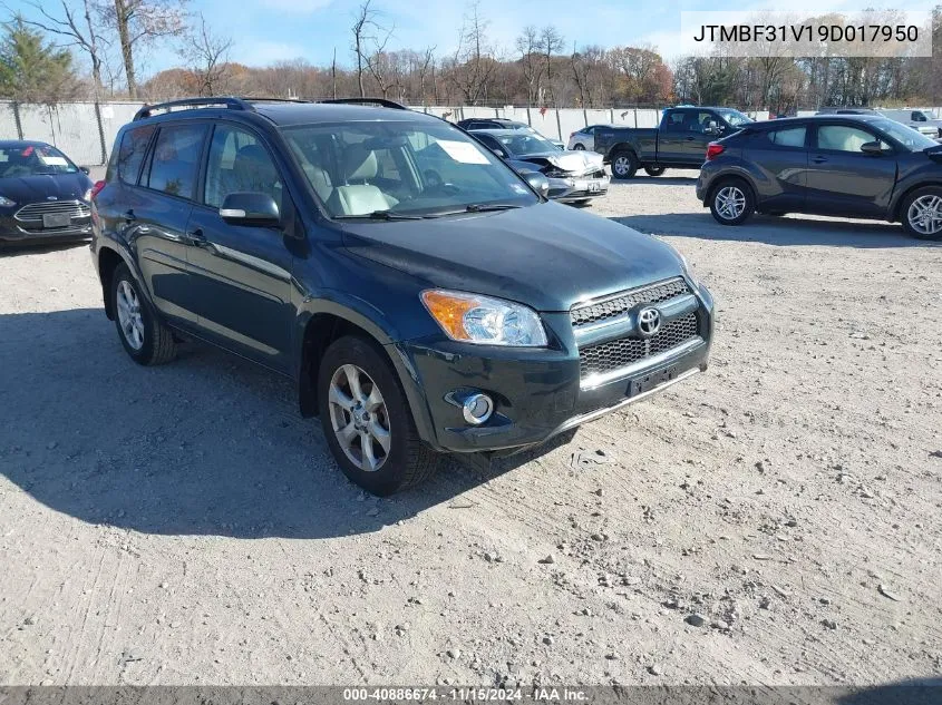 2009 Toyota Rav4 Limited VIN: JTMBF31V19D017950 Lot: 40886674