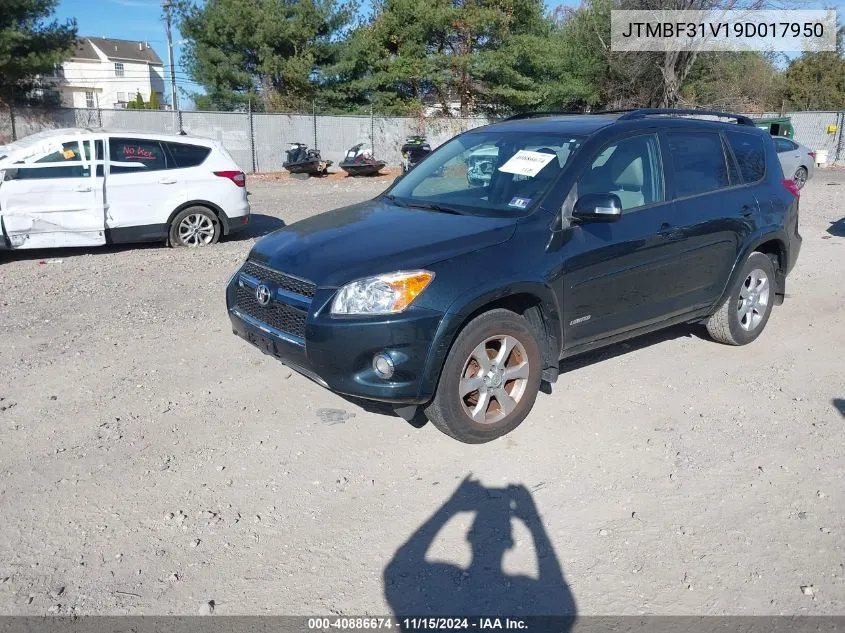 2009 Toyota Rav4 Limited VIN: JTMBF31V19D017950 Lot: 40886674