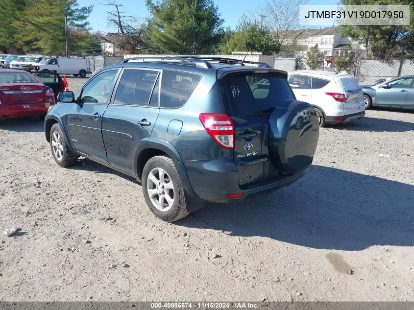 2009 Toyota Rav4 Limited VIN: JTMBF31V19D017950 Lot: 40886674