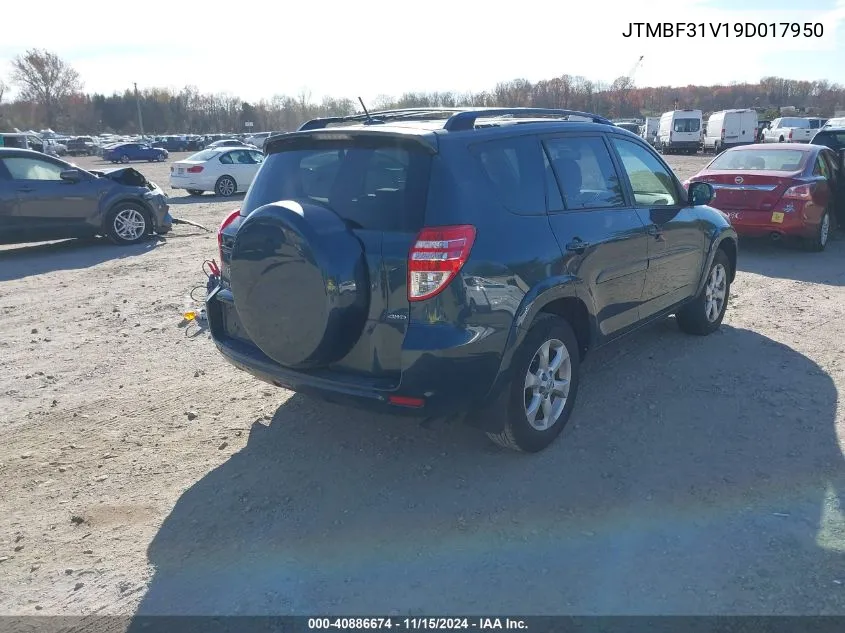 2009 Toyota Rav4 Limited VIN: JTMBF31V19D017950 Lot: 40886674