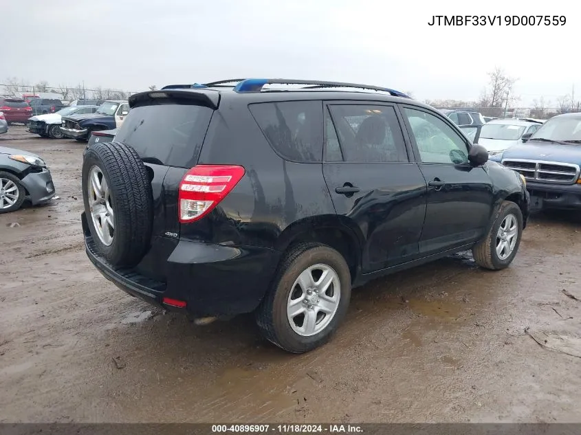 2009 Toyota Rav4 VIN: JTMBF33V19D007559 Lot: 40896907