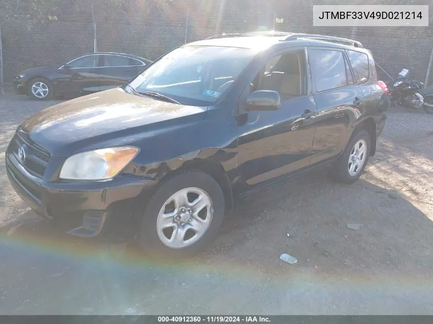 2009 Toyota Rav4 VIN: JTMBF33V49D021214 Lot: 40912360