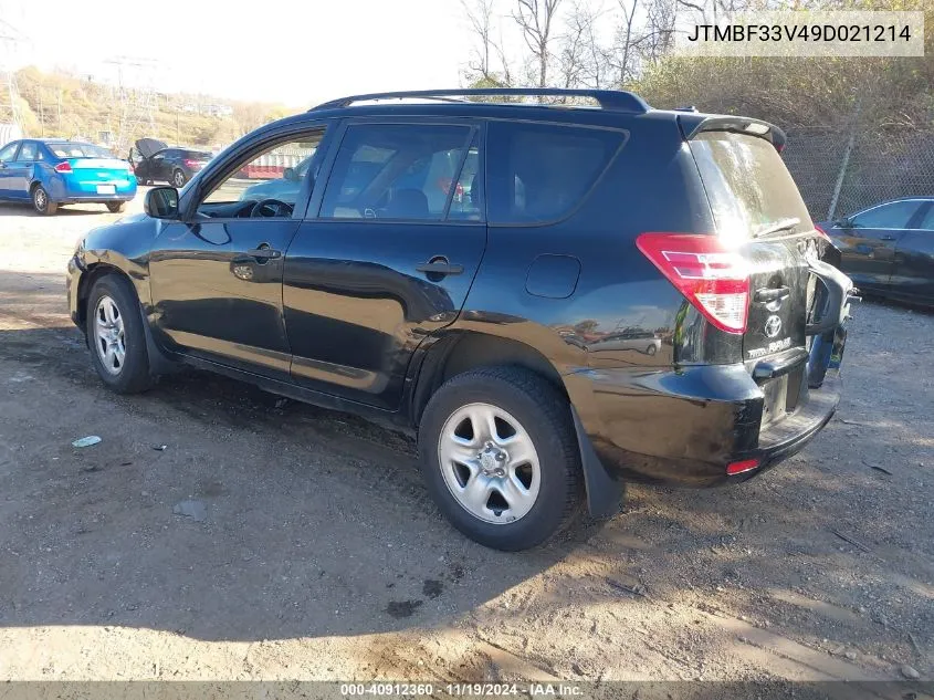 2009 Toyota Rav4 VIN: JTMBF33V49D021214 Lot: 40912360