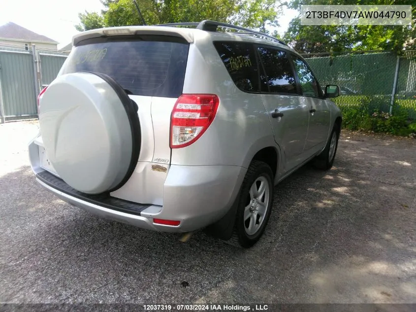 2010 Toyota Rav4 VIN: 2T3BF4DV7AW044790 Lot: 12037319