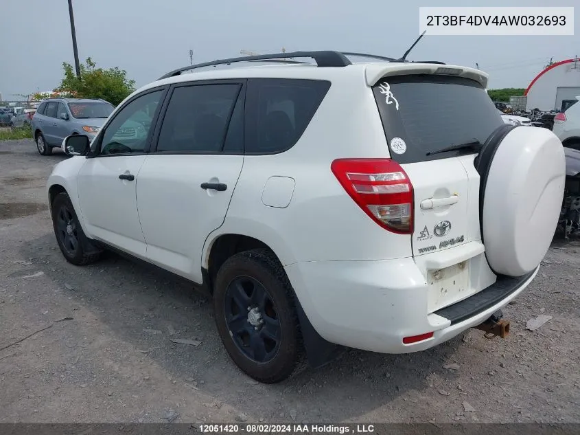 2010 Toyota Rav4 VIN: 2T3BF4DV4AW032693 Lot: 12051420