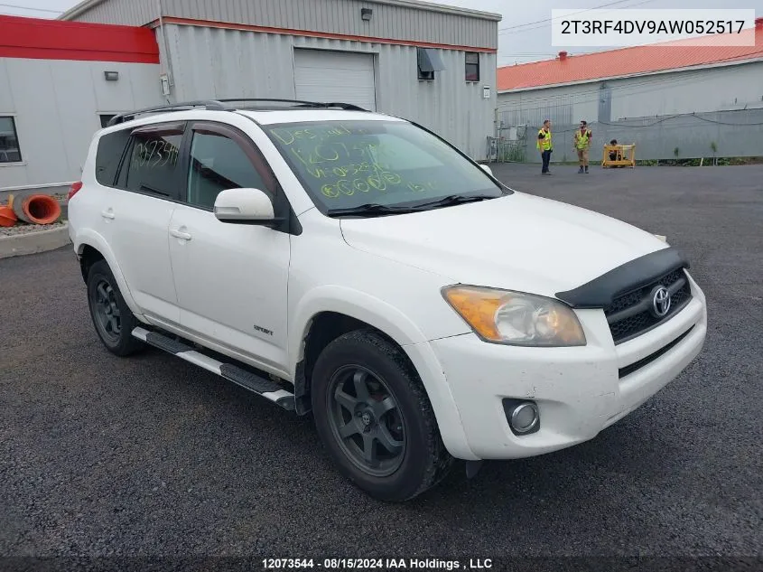 2T3RF4DV9AW052517 2010 Toyota Rav4 Sport