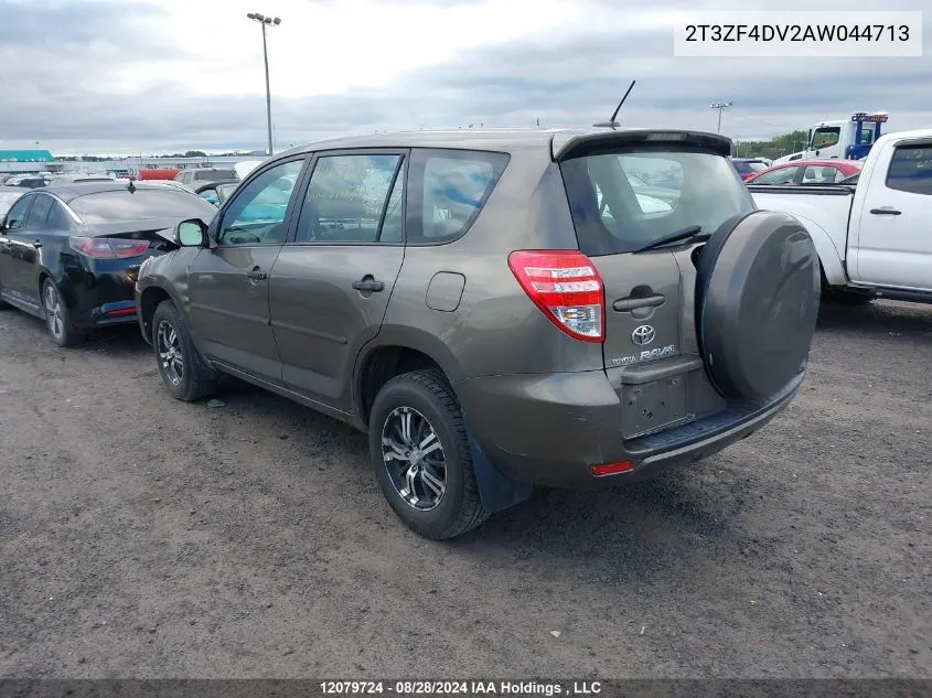 2010 Toyota Rav4 VIN: 2T3ZF4DV2AW044713 Lot: 12079724