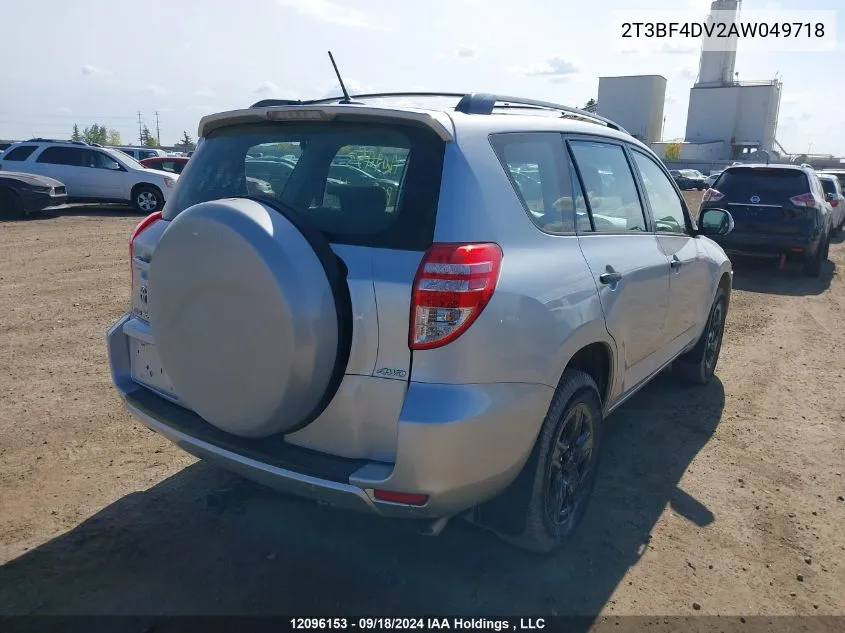 2010 Toyota Rav4 VIN: 2T3BF4DV2AW049718 Lot: 12096153