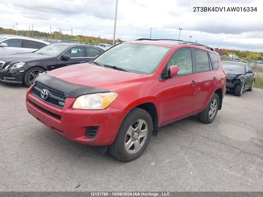 2010 Toyota Rav4 VIN: 2T3BK4DV1AW016334 Lot: 12121760