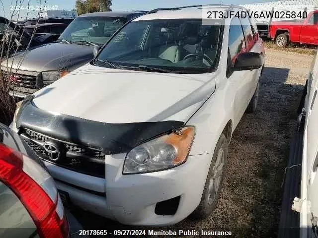 2010 Toyota Rav4 VIN: 2T3JF4DV6AW025840 Lot: 20178665