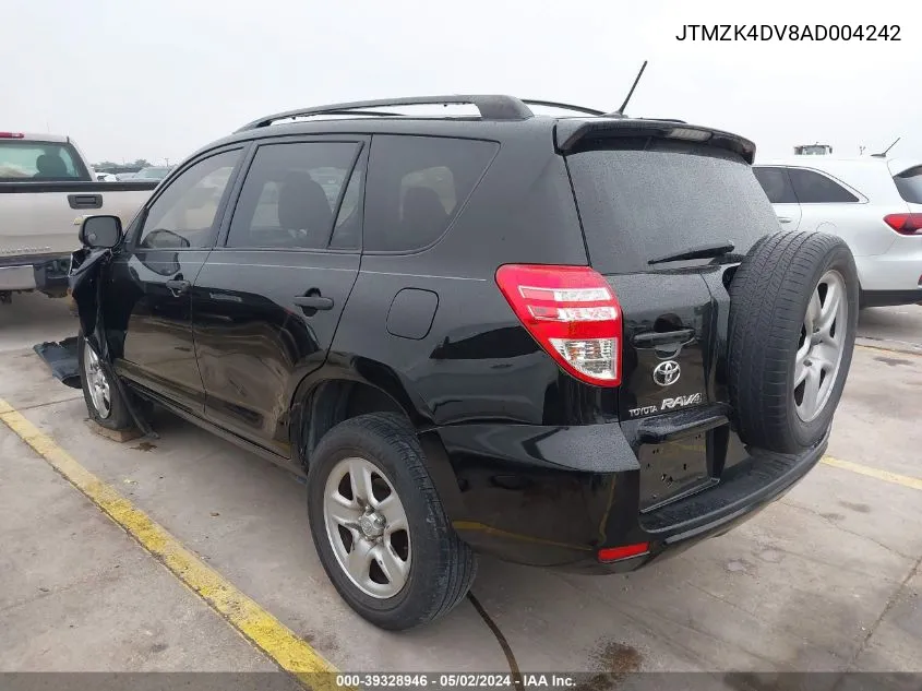 2010 Toyota Rav4 Base V6 VIN: JTMZK4DV8AD004242 Lot: 39328946