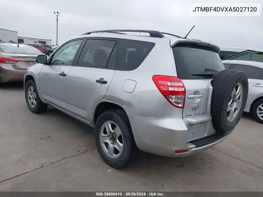 2010 Toyota Rav4 VIN: JTMBF4DVXA5027120 Lot: 39500410