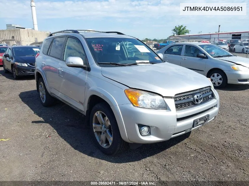 2010 Toyota Rav4 Sport V6 VIN: JTMRK4DV4A5086951 Lot: 39592471