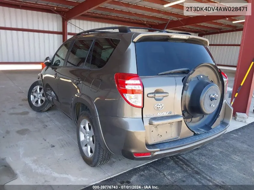 2T3DK4DV4AW028471 2010 Toyota Rav4 Limited V6