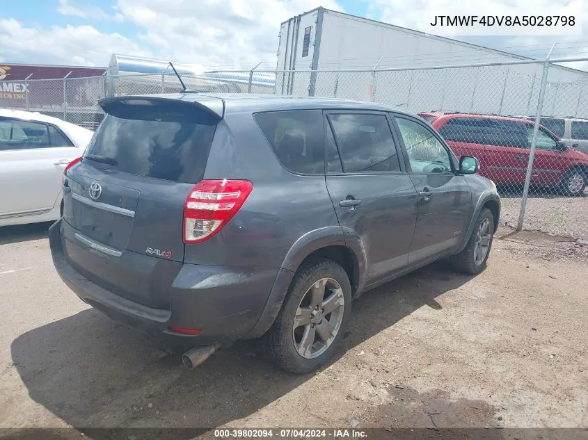 JTMWF4DV8A5028798 2010 Toyota Rav4 Sport