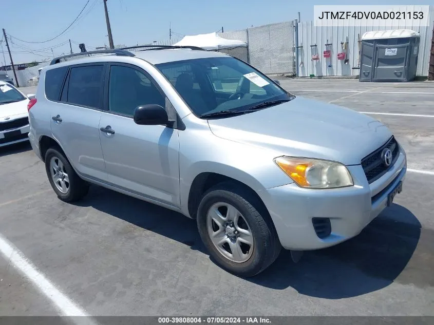 2010 Toyota Rav4 VIN: JTMZF4DV0AD021153 Lot: 39808004