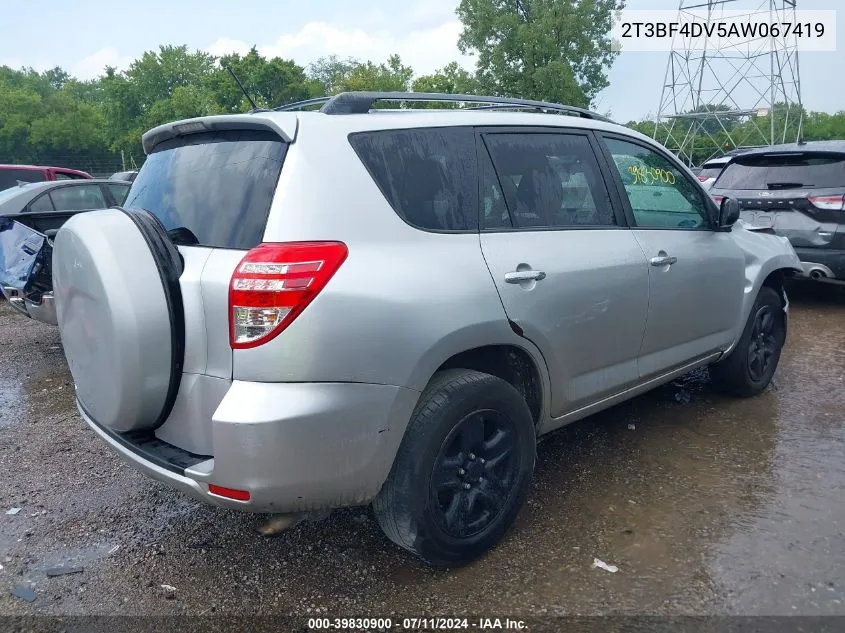 2010 Toyota Rav4 VIN: 2T3BF4DV5AW067419 Lot: 39830900