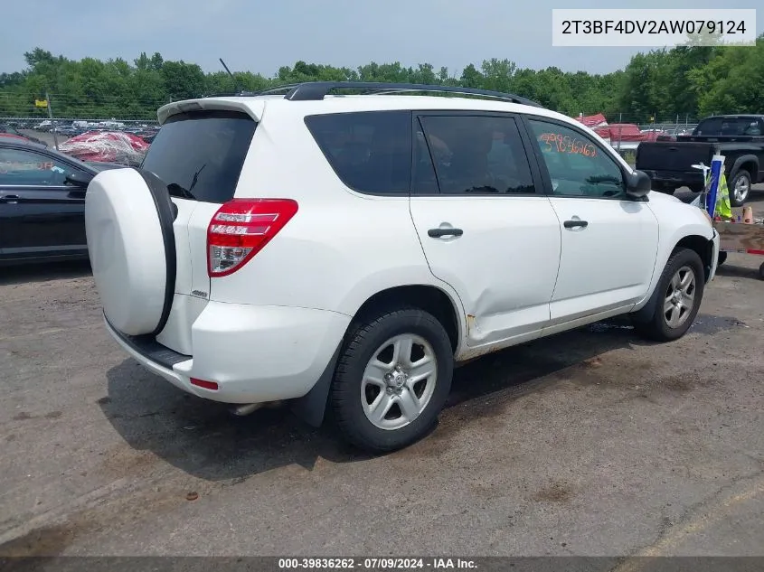 2010 Toyota Rav4 VIN: 2T3BF4DV2AW079124 Lot: 39836262