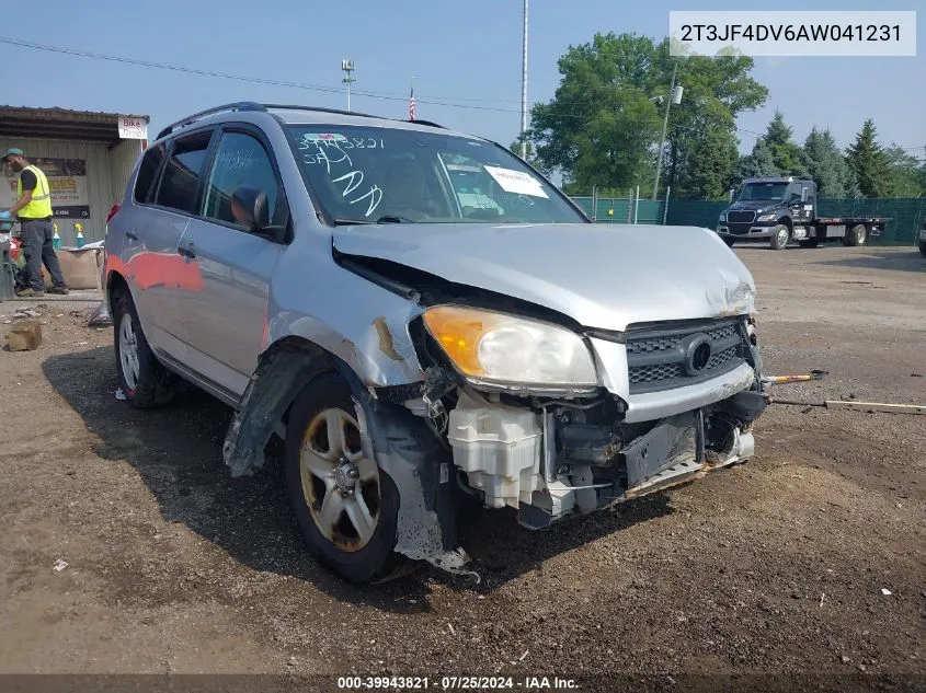 2010 Toyota Rav4 VIN: 2T3JF4DV6AW041231 Lot: 39943821