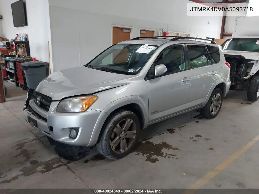 2010 Toyota Rav4 Sport V6 VIN: JTMRK4DV0A5093718 Lot: 40024349