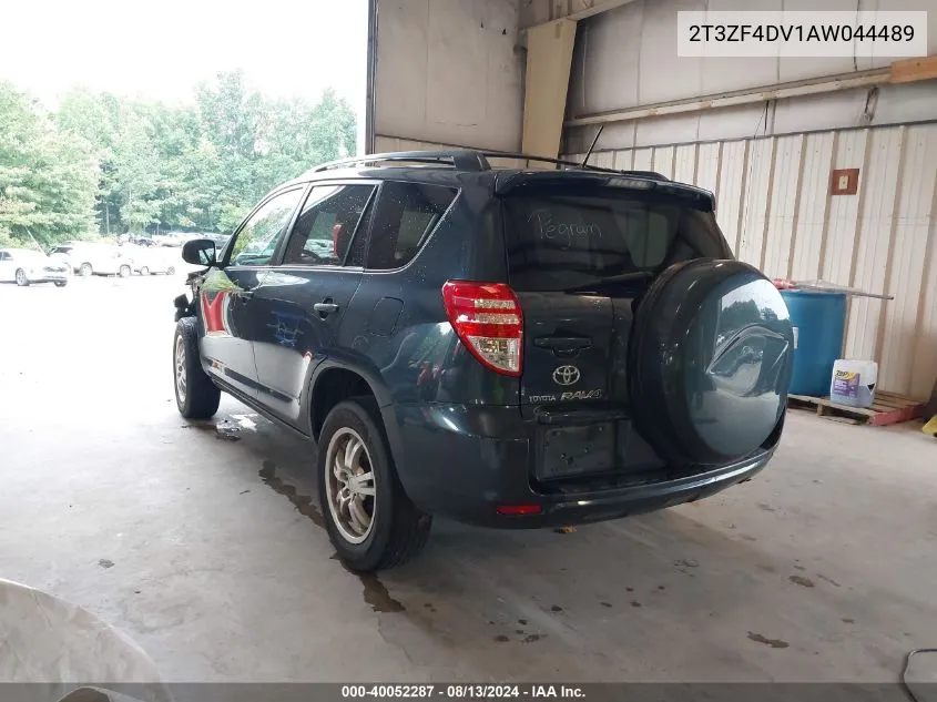 2010 Toyota Rav4 VIN: 2T3ZF4DV1AW044489 Lot: 40052287