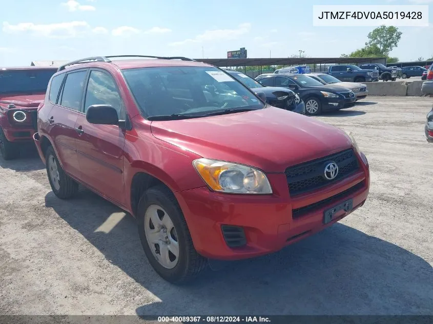 2010 Toyota Rav4 VIN: JTMZF4DV0A5019428 Lot: 40089367